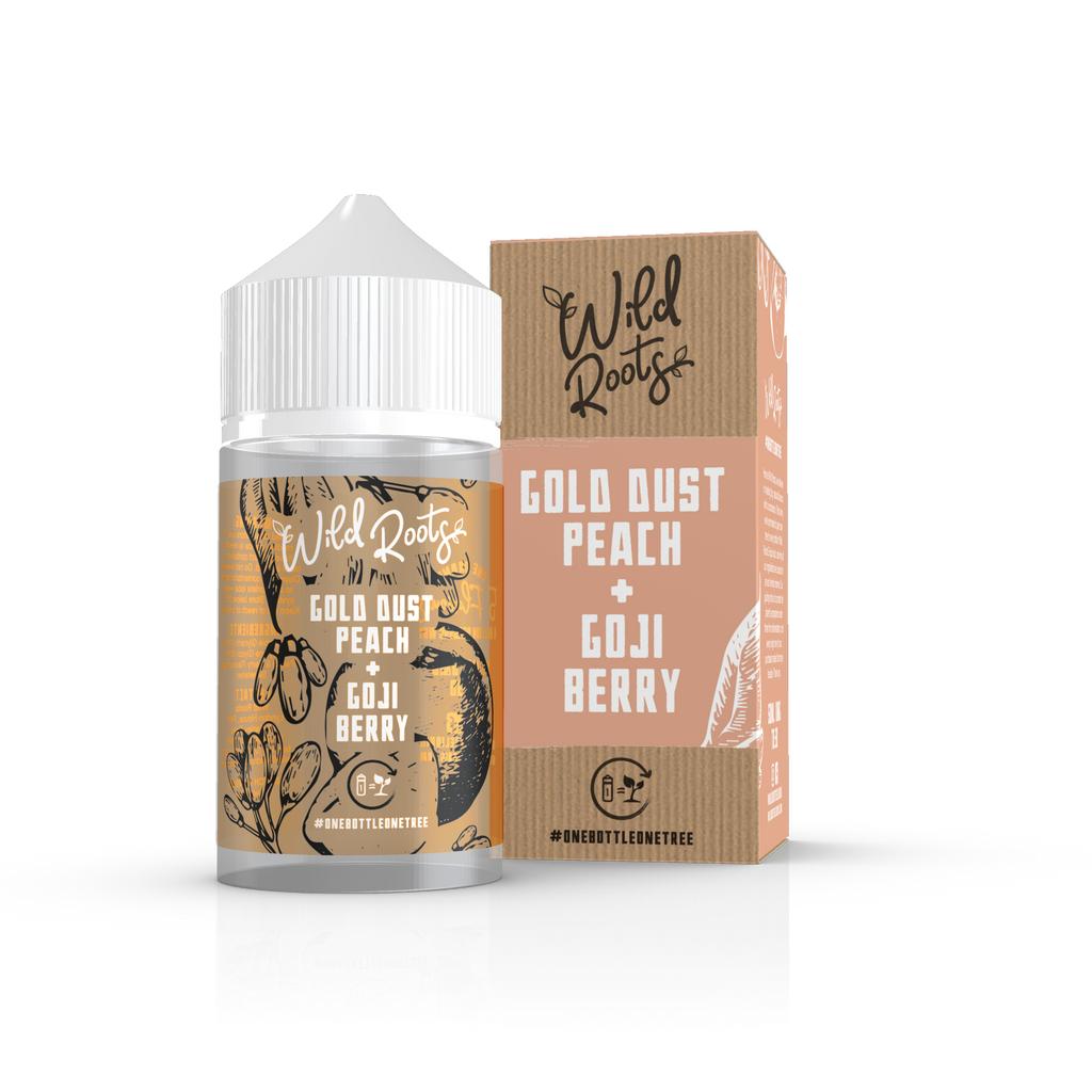Gold Dust Peach Shortfill E-liquid by Wild Roots